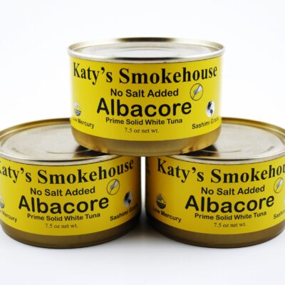 No Salt Added Canned Albacore Tuna - Extra Large 7.5 oz Cans - Case of 12