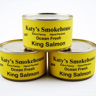 Fresh Wild King Salmon – Extra Large 7.75 oz Cans – Case of 6